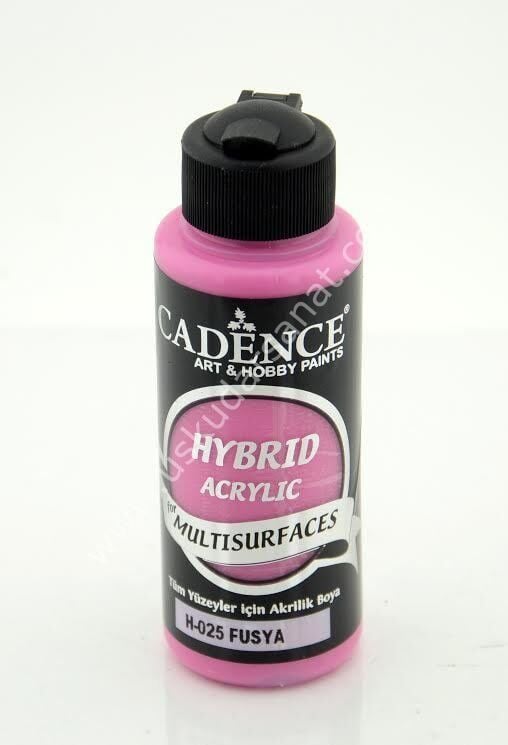 Cadence Hybrid Multisurfaces Akrilik Boya 120ml  H-025 FUŞYA