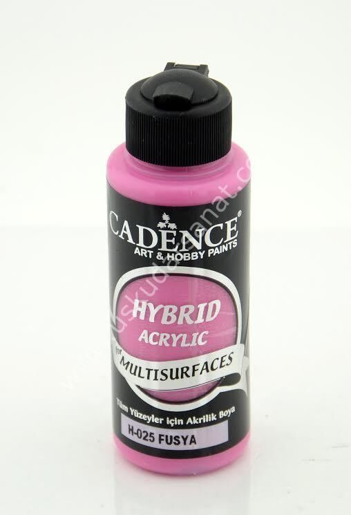 Cadence Hybrid Multisurfaces Akrilik Boya 120ml  H-025 FUŞYA
