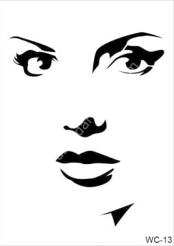 Cadence Stencil Şablon WC Serisi Boyut A4  WC13