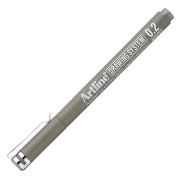 Artline Teknik Çizim Kalemi 0.2mm Grey - Gri