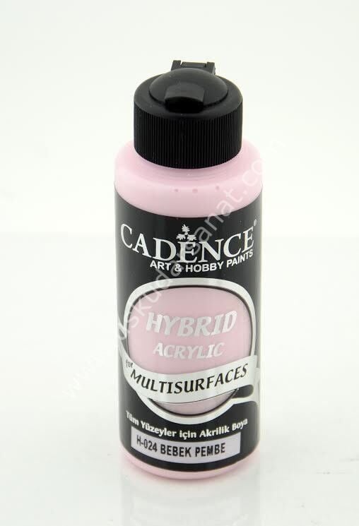 Cadence Hybrid Multisurfaces Akrilik Boya 120ml  H-024 BEBEK PEMBE