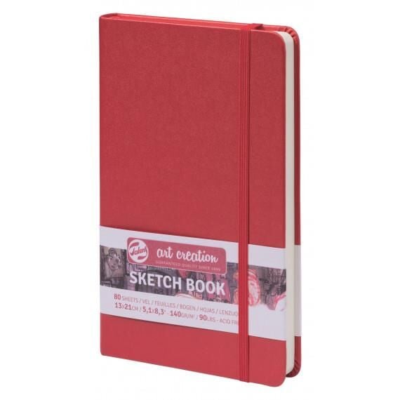 Art creation Sketch Book Eskiz Bloğu 13x21 140gr 80 Yaprak KIRMIZI
