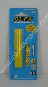 Olfa Kreuar Bisturi AK-3  Yedeği 30'li Paket KB-3