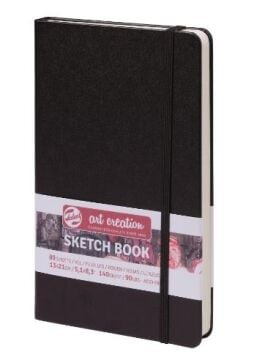 Art creation Sketch Book Eskiz Bloğu 13x21 140gr 80 Yaprak SİYAH