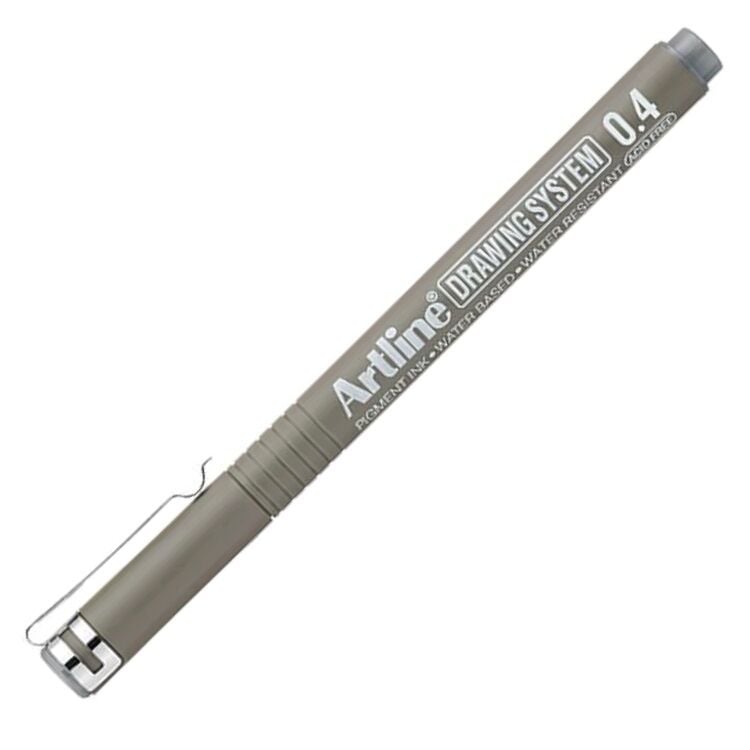 Artline Teknik Çizim Kalemi 0.4mm Grey - Gri
