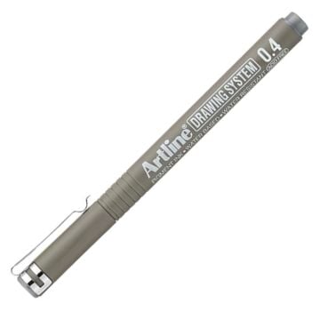 Artline Teknik Çizim Kalemi 0.4mm Grey - Gri