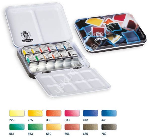 Schmincke Akademie Aquarell 1/2 Tablet Suluboya 12'li