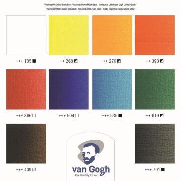 Van Gogh Ahşap Kutu Basic Yağlı Boya Seti 40 ml 10 Renk 02840510