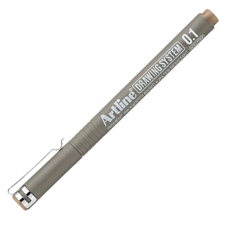 Artline Teknik Çizim Kalemi 0.1mm Pale Brown - Pastel Kahve