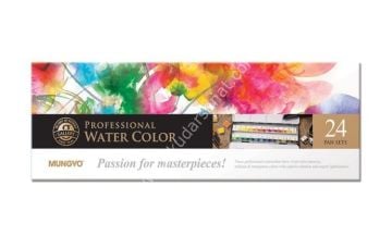 Mungyo  Professional Suluboya  1/2 Yarım Tablet 24 renk