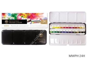 Mungyo  Professional Suluboya  1/2 Yarım Tablet 24 renk