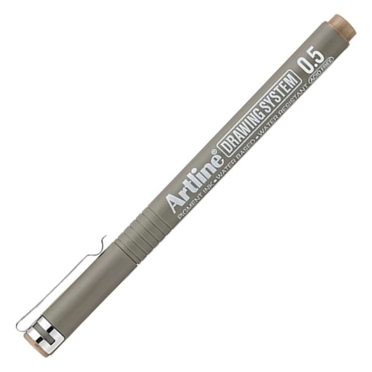 Artline Teknik Çizim Kalemi 0.5mm Pale Brown - Pastel Kahve