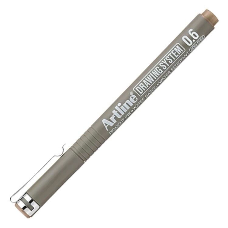 Artline Teknik Çizim Kalemi 0.6mm Pale Brown - Pastel Kahve