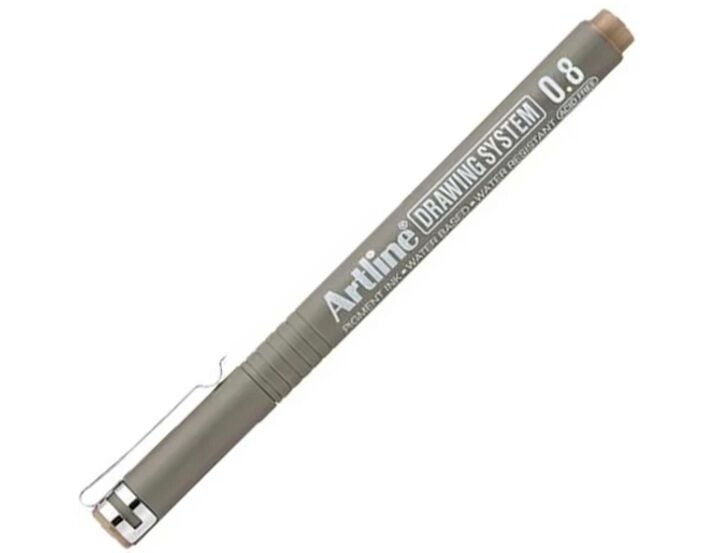 Artline Teknik Çizim Kalemi 0.8mm Pale Brown - Pastel Kahve