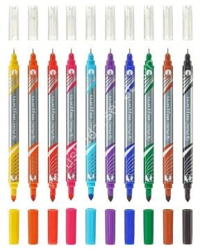 Herlitz Mypen Fiber Uçlu Kalem Çift Taraflı 10 Renk 11367232