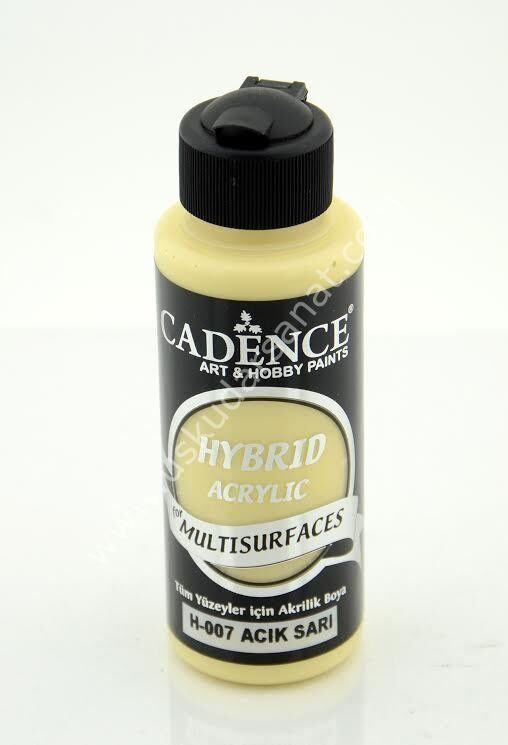 Cadence Hybrid Multisurfaces Akrilik Boya 120ml  H-07 AÇIK SARI