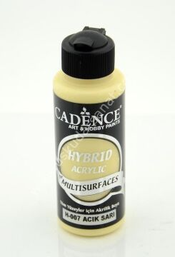 Cadence Hybrid Multisurfaces Akrilik Boya 120ml  H-07 AÇIK SARI