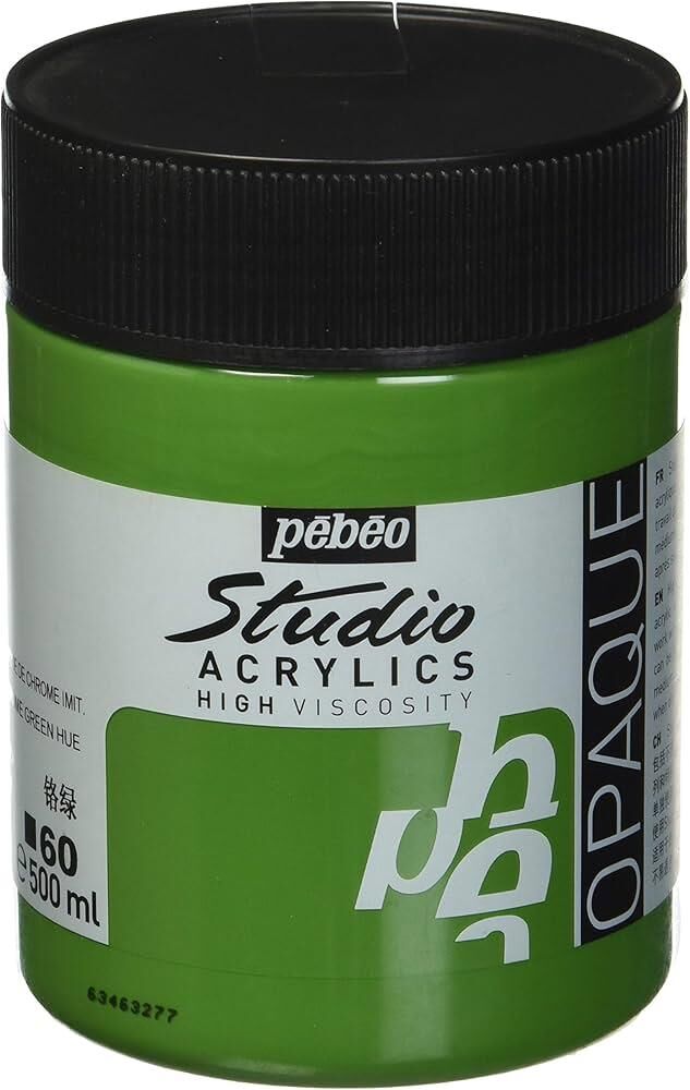 Pebeo Studio Akrilik Boya 500ml 60 Chrome Green Hue