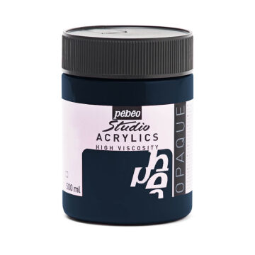 Pebeo Studio Yüksek Viskoziteli Akrilik Boya 500 ml Prussian Blue Hue 56
