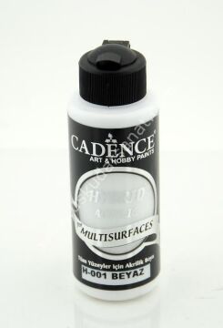 Cadence Hybrid Multisurfaces Akrilik Boya 120ml  H-001 BEYAZ