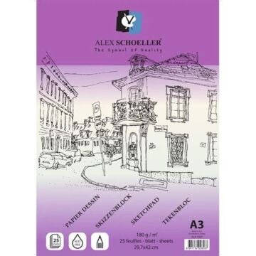 Alex Eskiz Bloknot ( A3 ) 180 Gram 25'li -1587