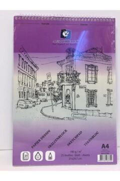 Alex Schoeller Spiralli Çizim Defteri 180 g 25 Yaprak A4