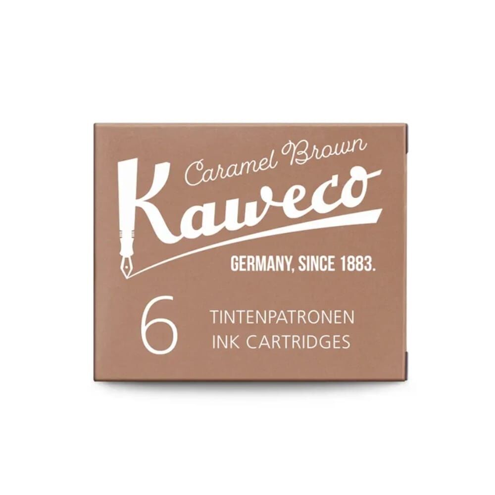 Kaweco Dolmakalem ve Kaligrafi Kalemi Kartuşu 6'lı Karamel Kahverengi 10000259