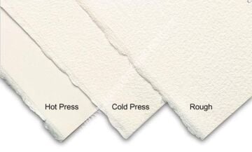 Canson Heritage Suluboya Kağıdı 300 gr 56x76 cm 10 Yaprak Soğuk Baskı Grenli- Dokulu