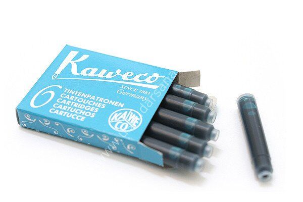 Kaweco Dolmakalem ve Kaligrafi Kalemi Kartuşu 6'lı Turkuaz 10000260