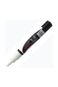 Uni Chalk 1.8-2.5 mm Yuvarlak Uç Su Bazlı Sıvı Tebeşir Kalemi Beyaz