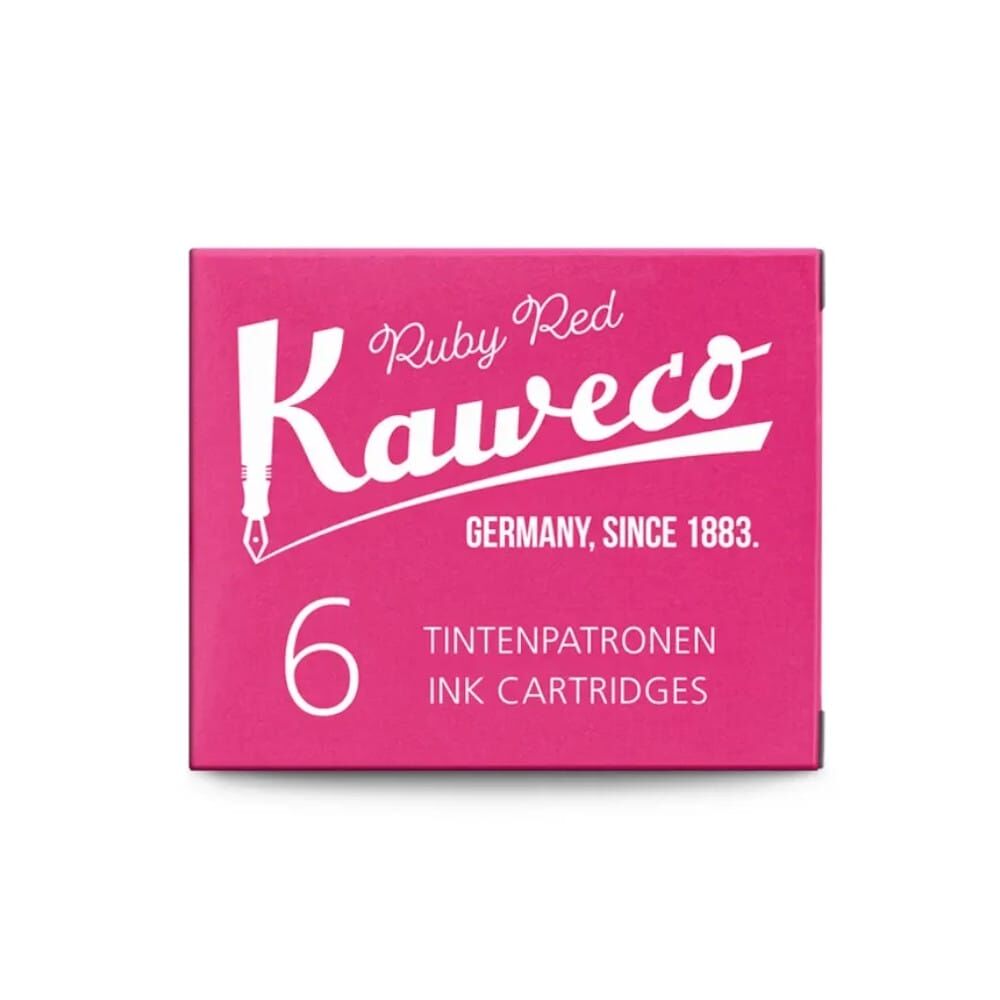 Kaweco Dolmakalem ve Kaligrafi Kalemi Kartuşu 6'lı Ruby Kırmızı 10000008