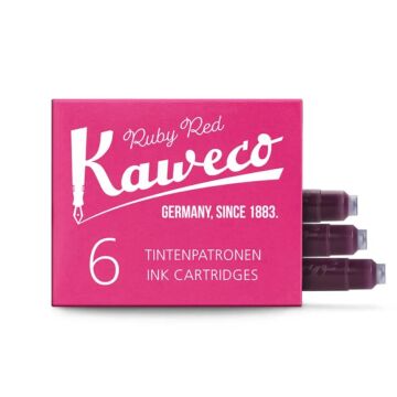 Kaweco Dolmakalem ve Kaligrafi Kalemi Kartuşu 6'lı Ruby Kırmızı 10000008