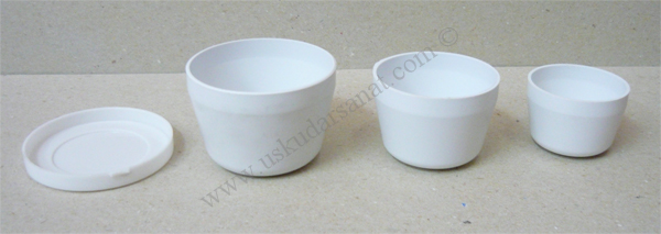 Plastik 3'lü Su Kabı Set