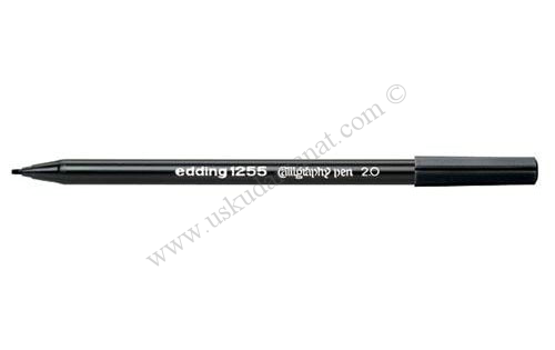 Edding 1255-Kaligrafi Kalemi 2.0mm Düz Kesik Siyah