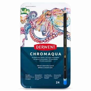 Derwent Chromaqua Suluboya kalem seti 24 Renk
