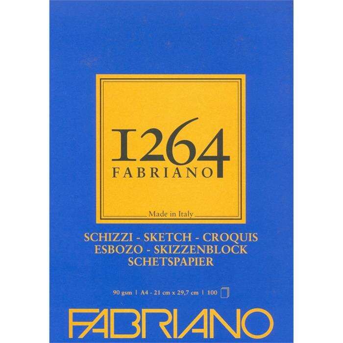 Fabriano F-1264 Eskiz Bloğu 90 gr A4 100 Yaprak
