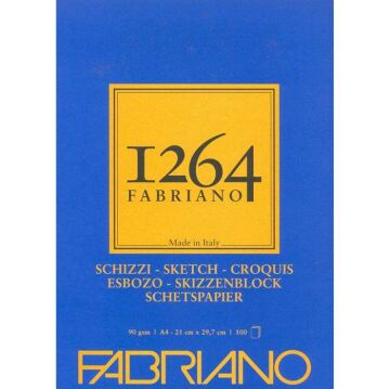 Fabriano F-1264 Eskiz Bloğu 90 gr A4 100 Yaprak