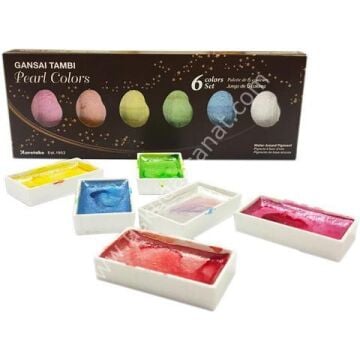 Zig Kuretake Gansai Tambi Metalik-  6 Renk MC20PC/6V
