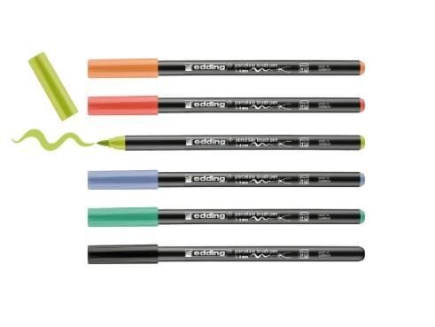 Edding 4200 Parlak-Canlı Renkler 6'lı Set Porselen Kalemi