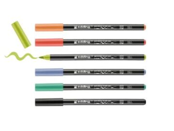 Edding 4200 Parlak-Canlı Renkler 6'lı Set Porselen Kalemi