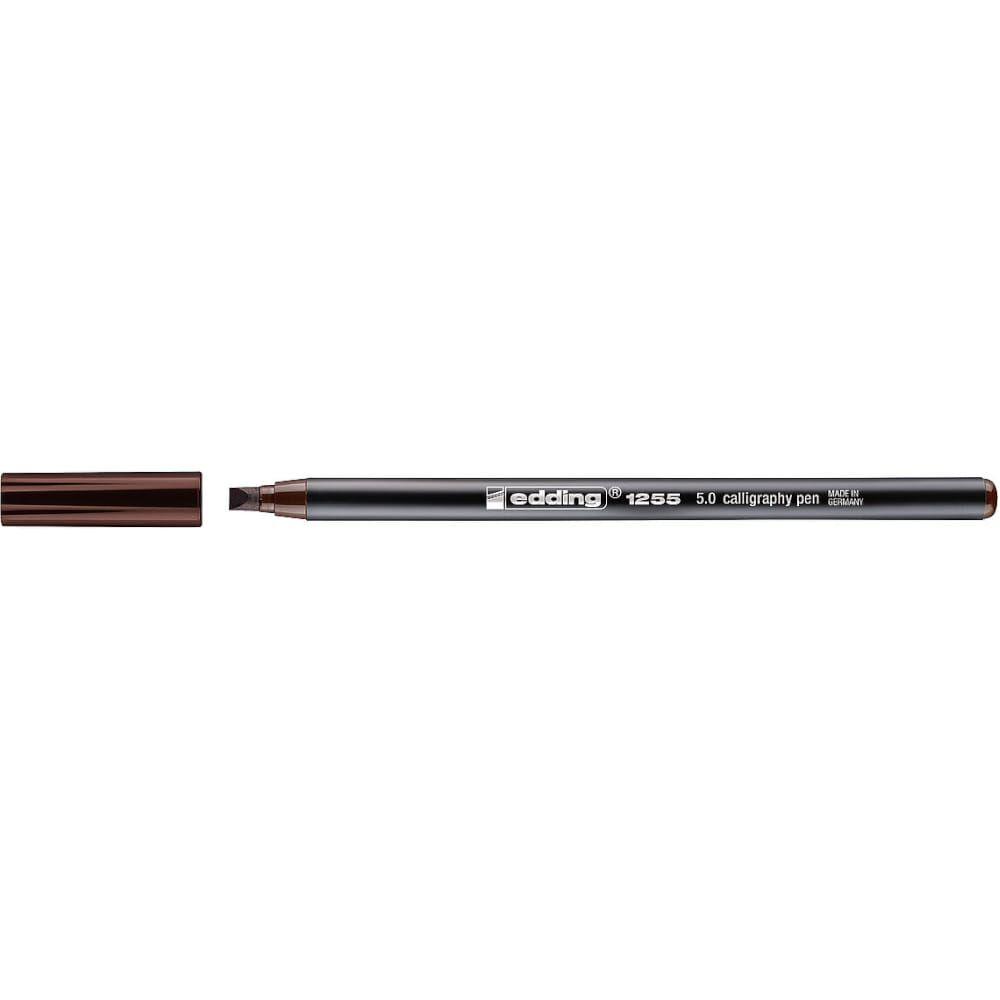 Edding 1255 Kaligrafi Kalemi 5 mm Düz Kesik Uç Dark Brown 018