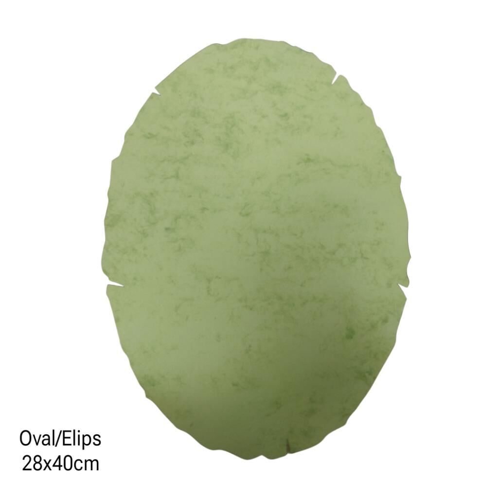 Yanık Kağıt Oval - Elips  28x40