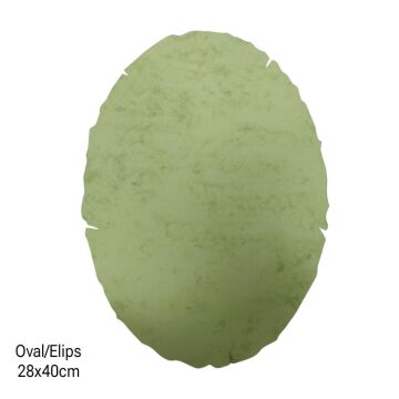 Yanık Kağıt Oval - Elips  28x40