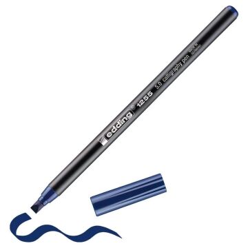 Edding 1255 Kaligrafi Kalemi 5 mm Düz Kesik Uç Steel Blue 017