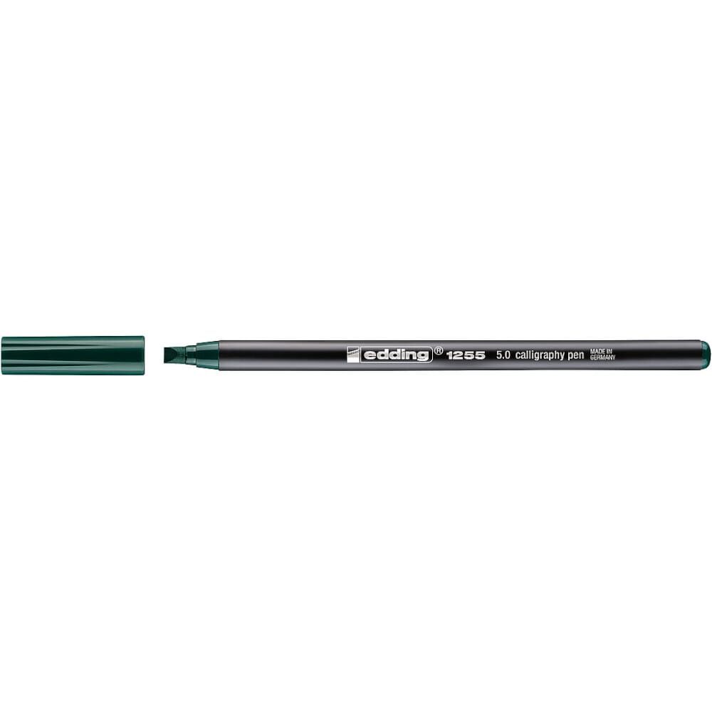 Edding 1255 Kaligrafi Kalemi 5 mm Düz Kesik Uç Bottle Green 025