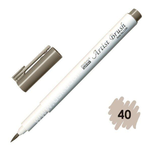 Marvy Artist Brush - Fırça Uçlu Kalem 1100 No:40 Brownish Grey