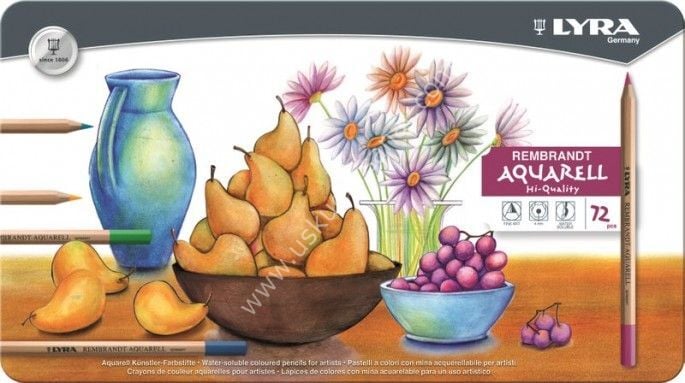 Lyra Rembrandt Aquarell 72 'li Metal Set Kalem