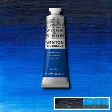 Winsor & Newton Winton Yağlı Boya 37 ml Phthalo Blue 516