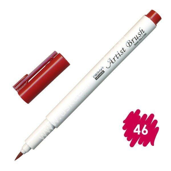 Marvy Artist Brush - Fırça Uçlu Kalem 1100 No:46 Crimson Lake