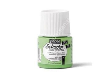 Pebeo Setacolor Transparent Kumaş Boyası 45ml 34 Fluorescent Green